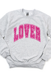 Lover Faux Glitter Sweatshirt