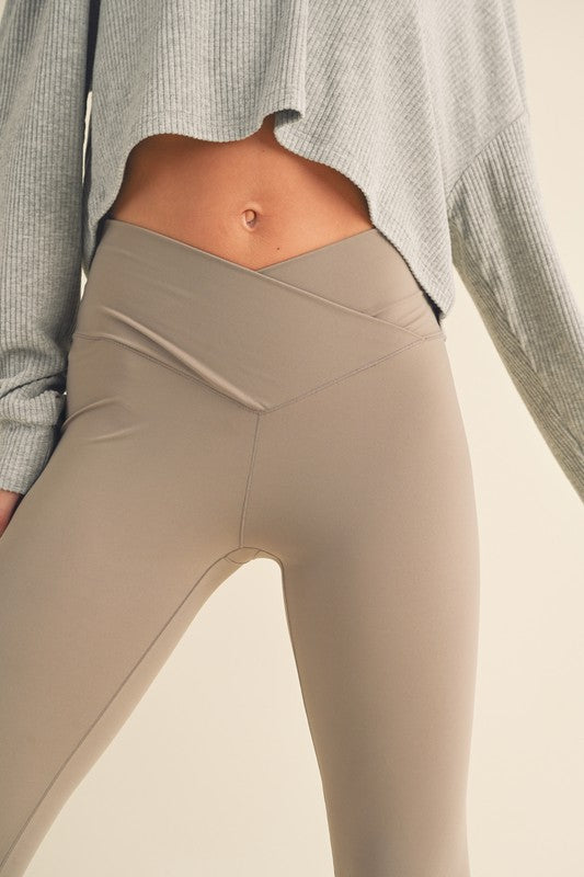 Along For The Ride Crossover Flare Leggings